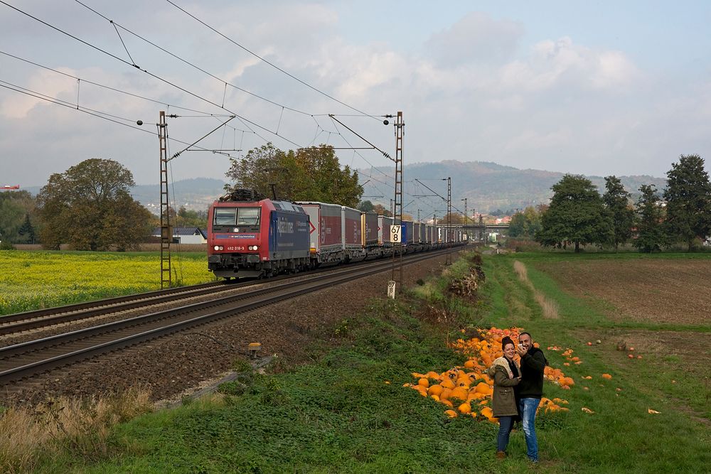 Selfie mit verdorbenem Gemüse