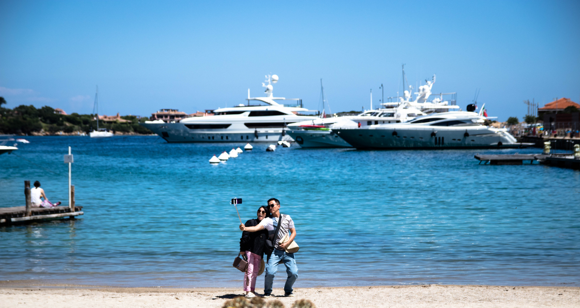 Selfie Time an der Costa Smeralda