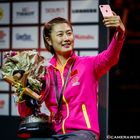 Selfie von der Weltmeisterin