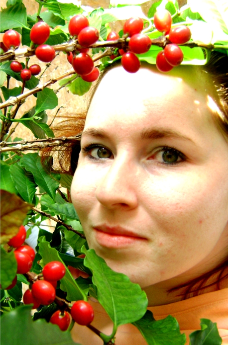 Selfie with my coffee tree :)