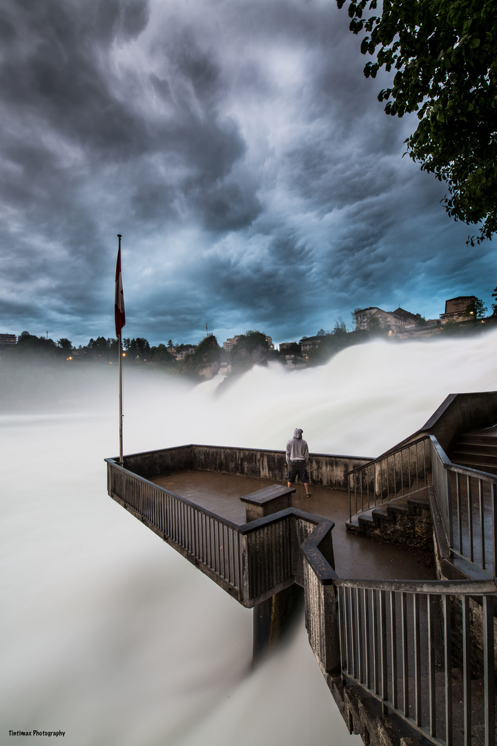 selfportrait by the rheinfall