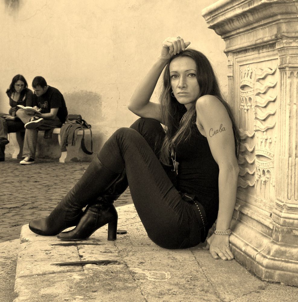 Selfportrait (In the Castel Sant'Angelo )