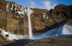 Seljalandsfoss bei Sonnenuntergang