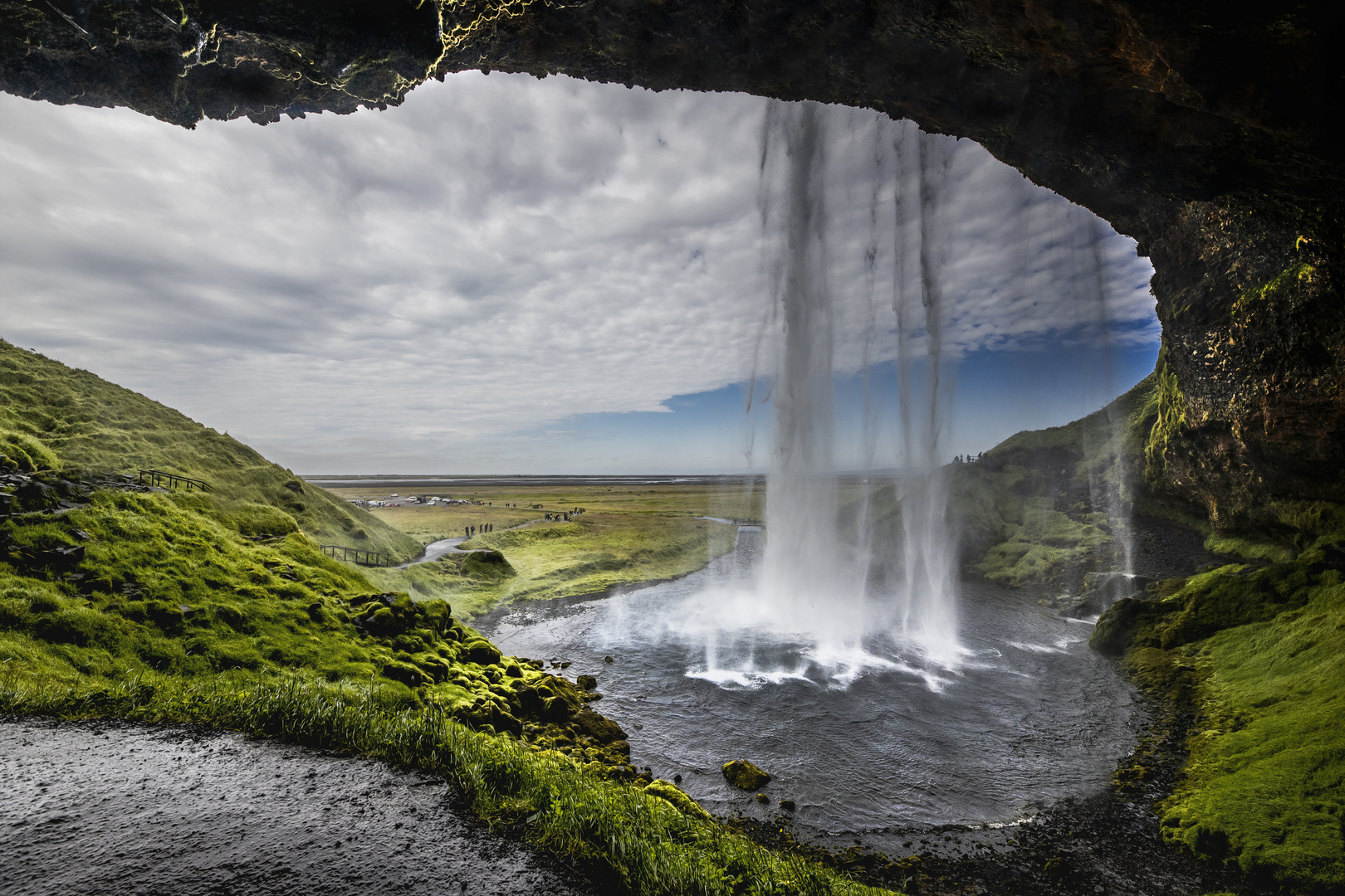 Seljalandsfoss im Sommer