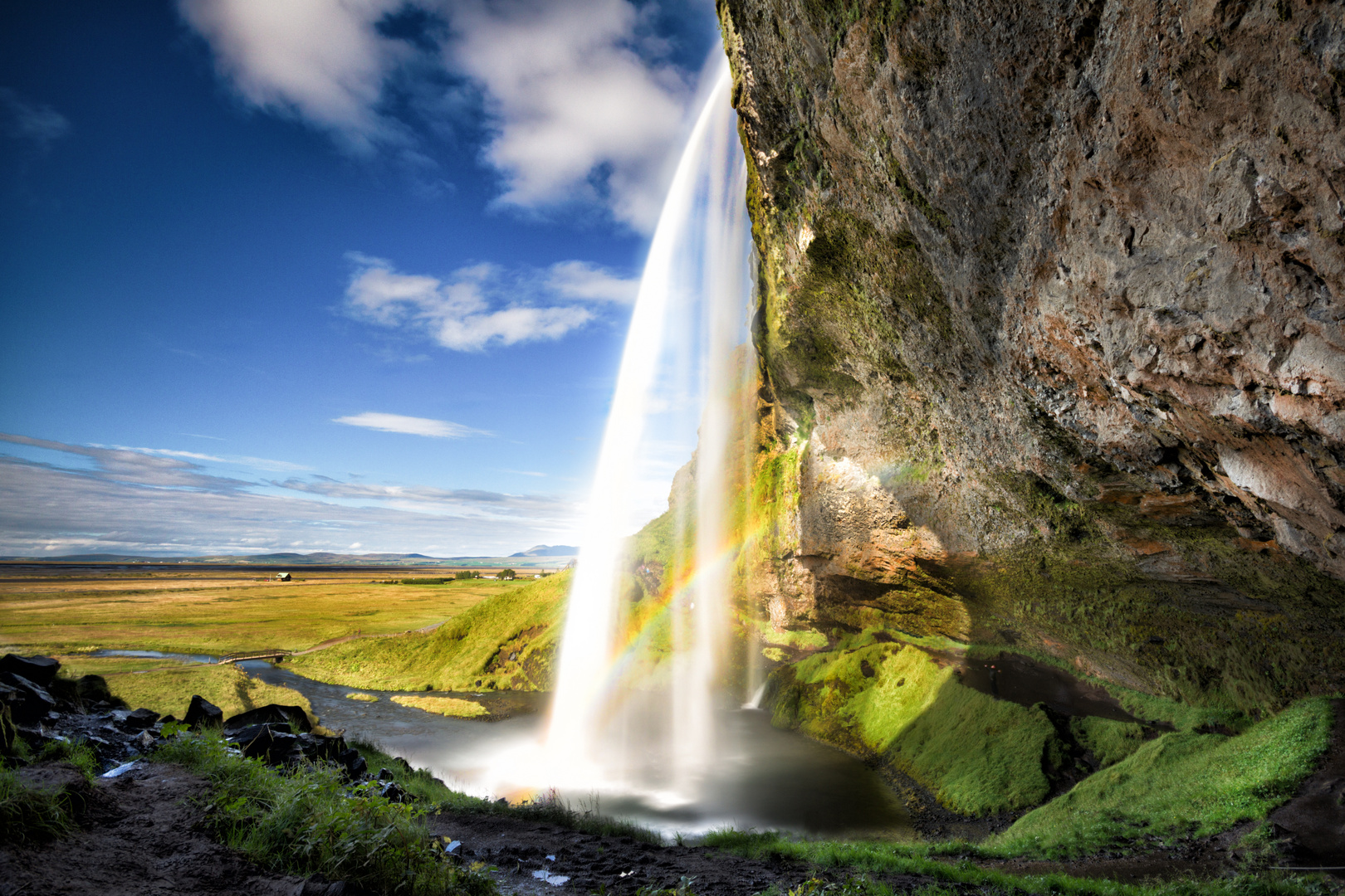 Seljalandsfoss Regenbogen