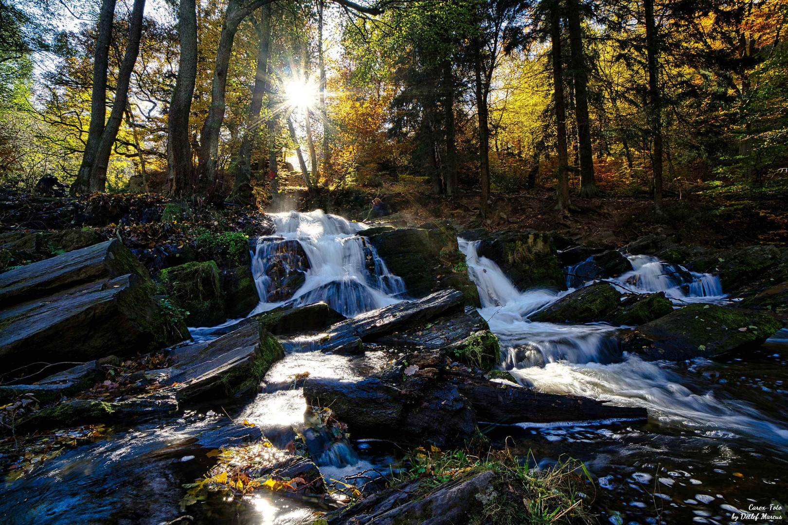 Selkewasserfall im Herbst