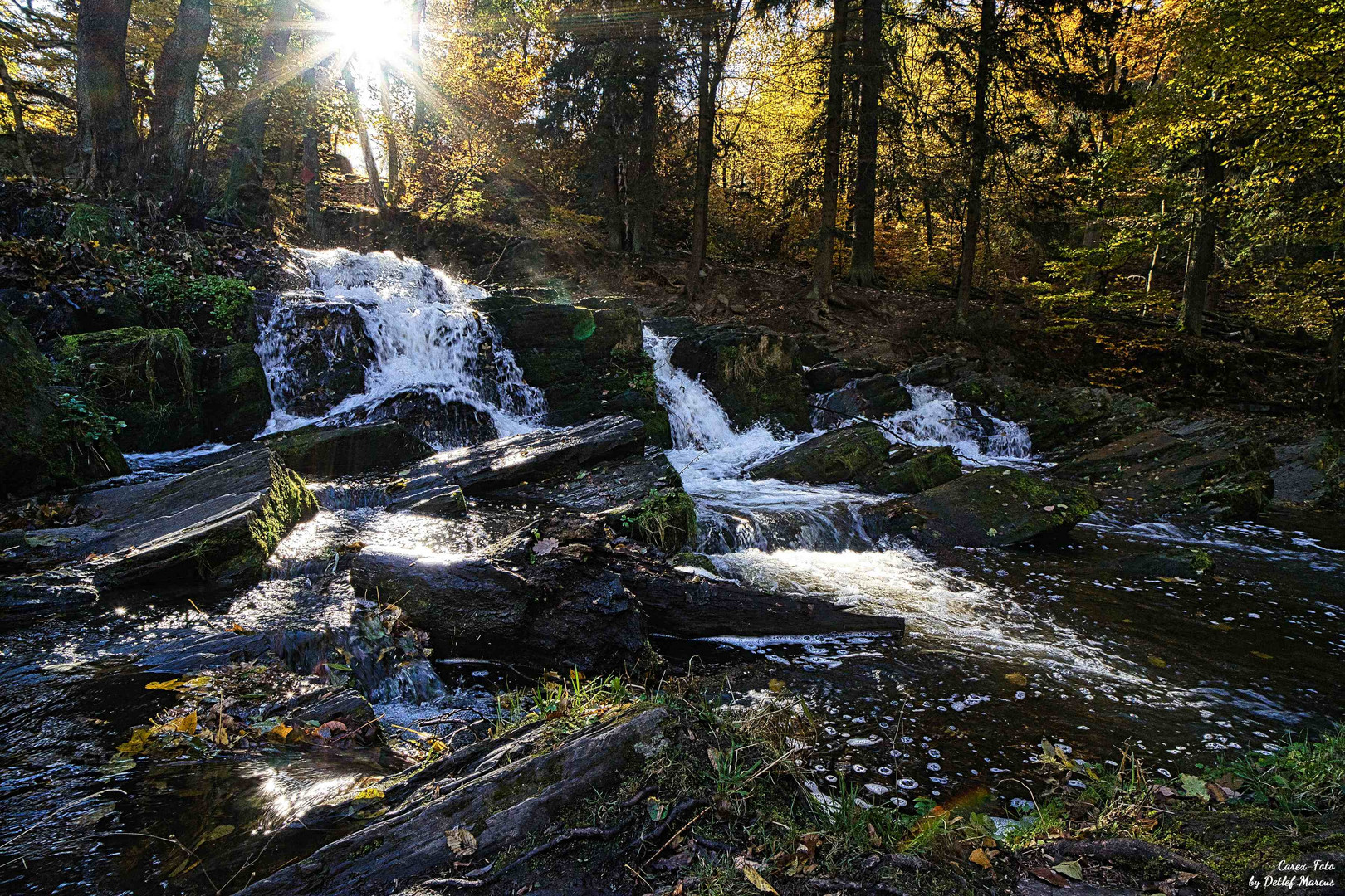 Selkewasserfall im Herbst