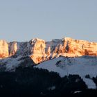 Sellagruppe im letzten Abendlicht