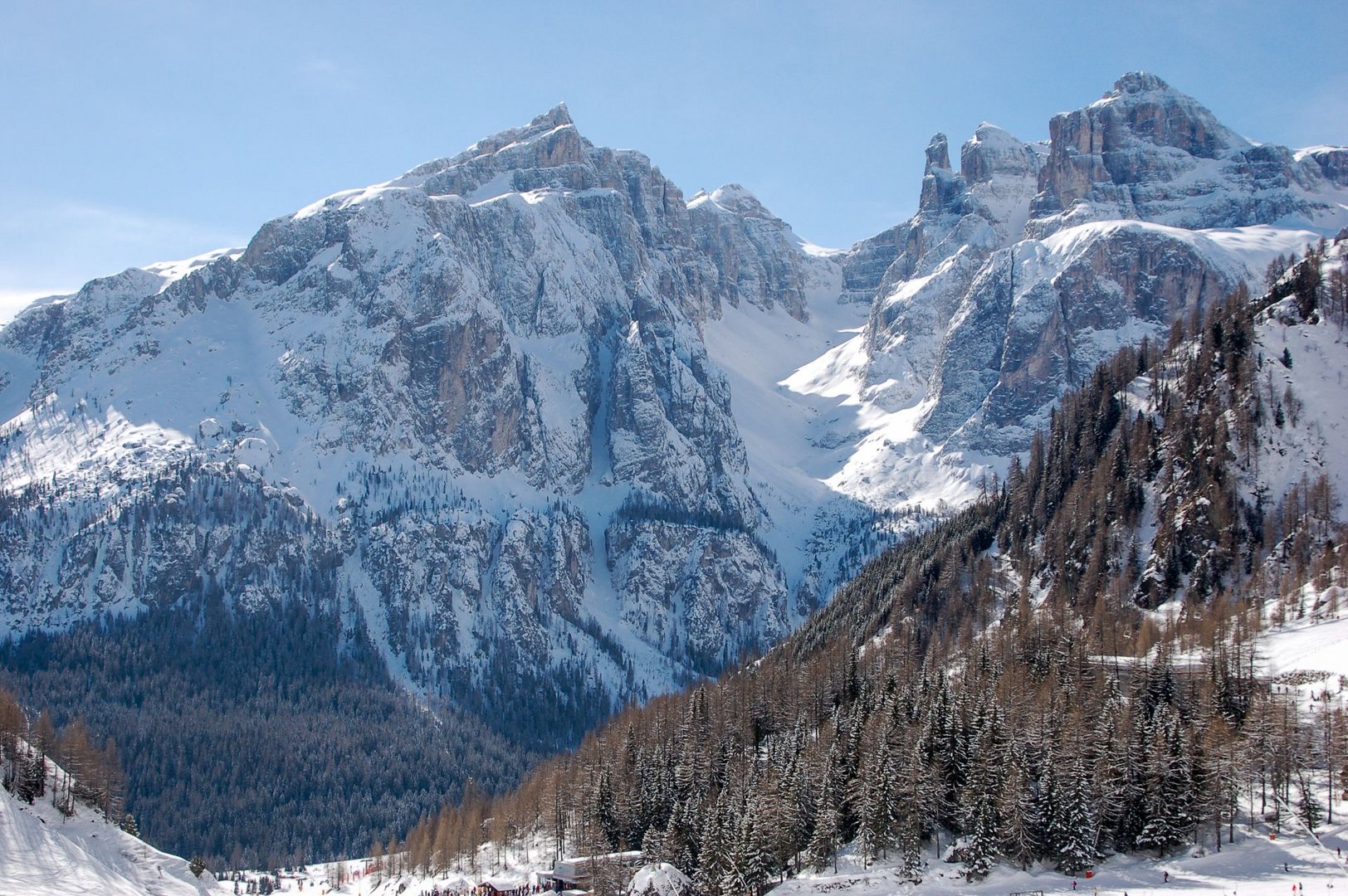 Sellagruppe mit dem Val de Mesdi