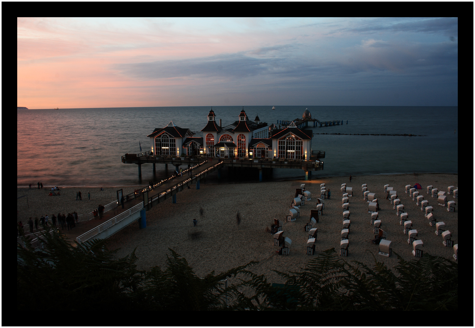 Sellin Seebrücke am Abend