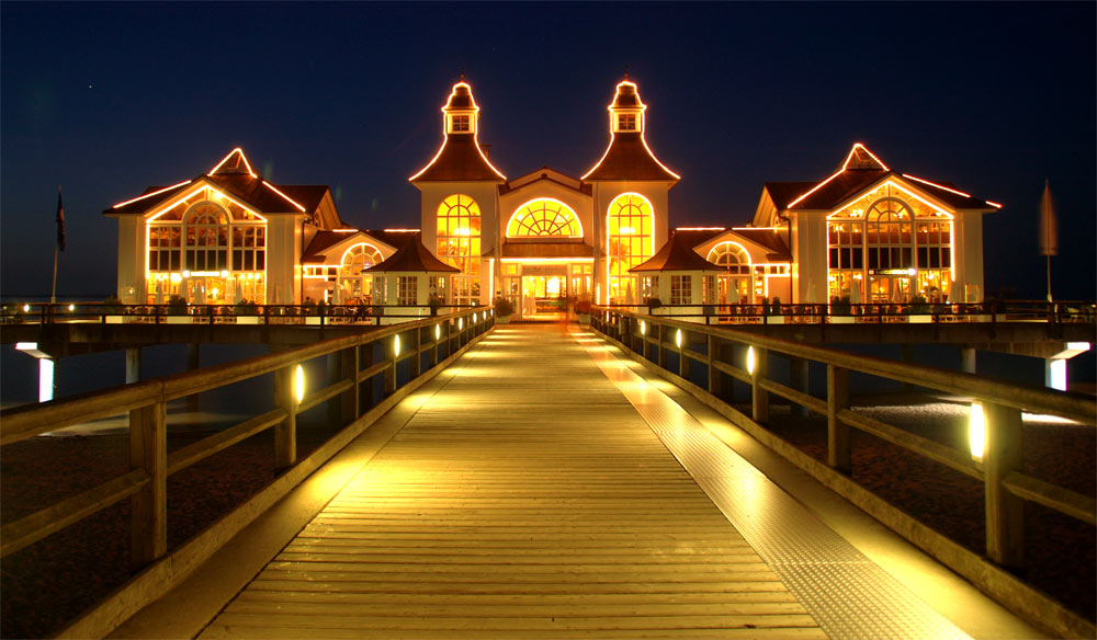 Selliner Seebrücke bei Nacht die 2the