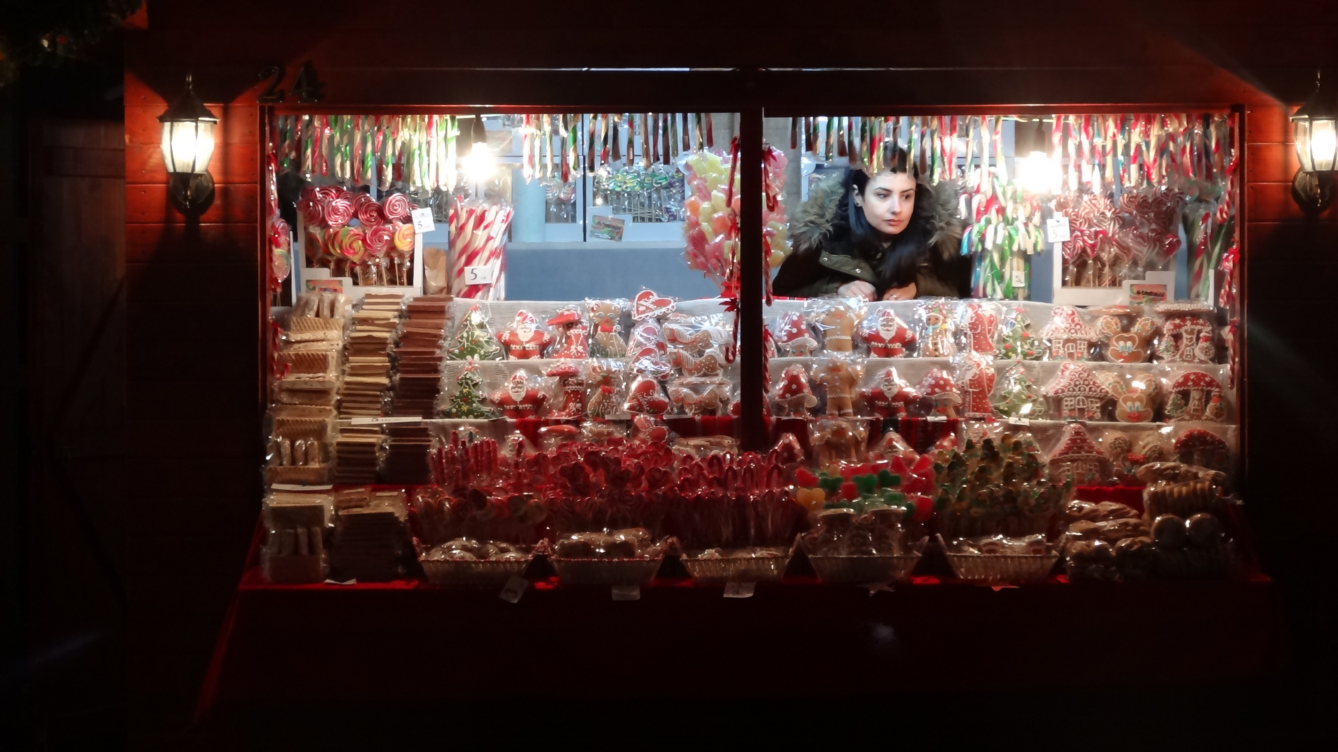 Selling at a Christmas Market