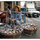 selling fish in the streets