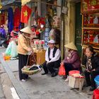 Selling in the streets of Hanoi