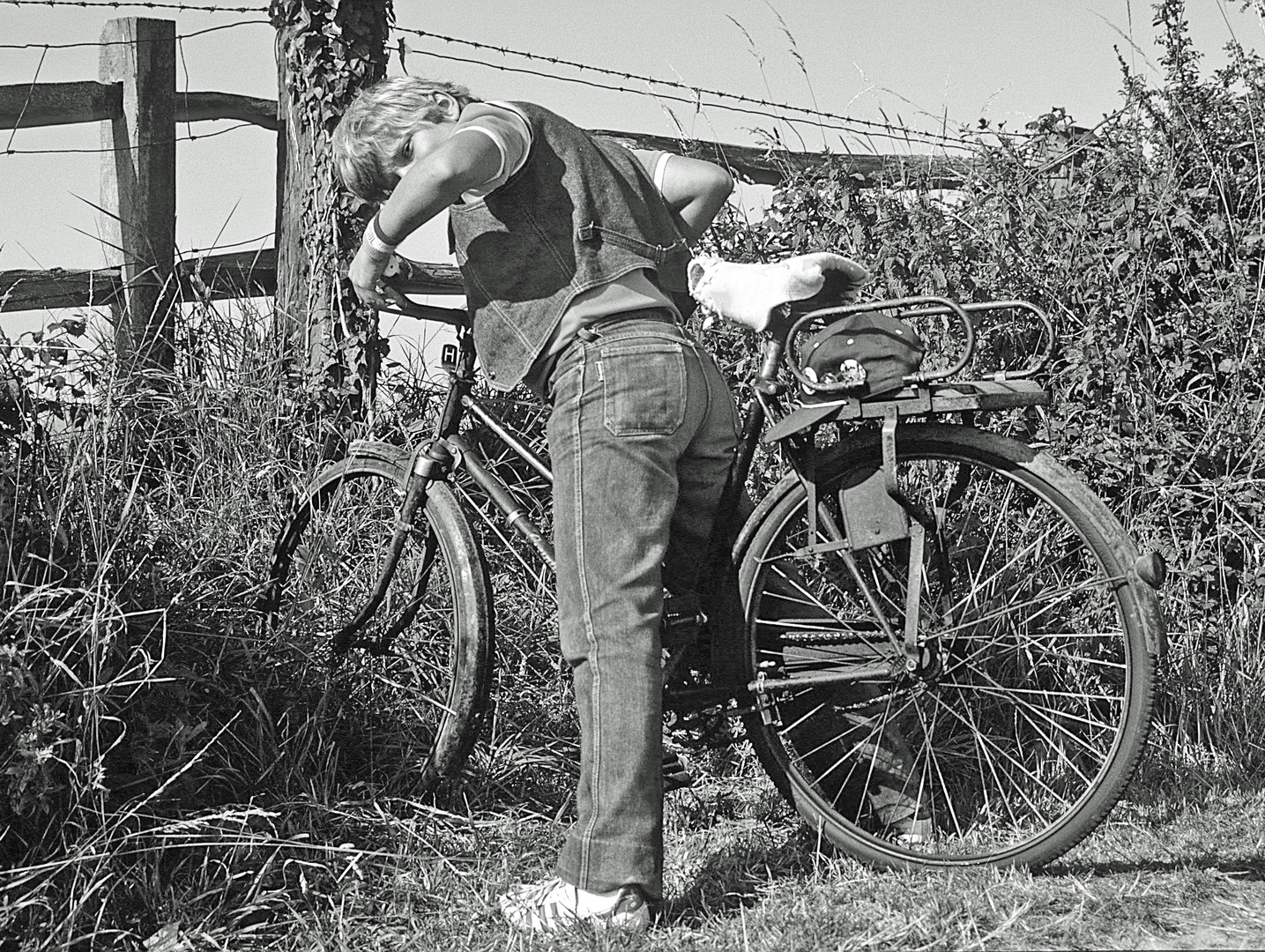 Selsey Sussex Oldtimerfahrrad