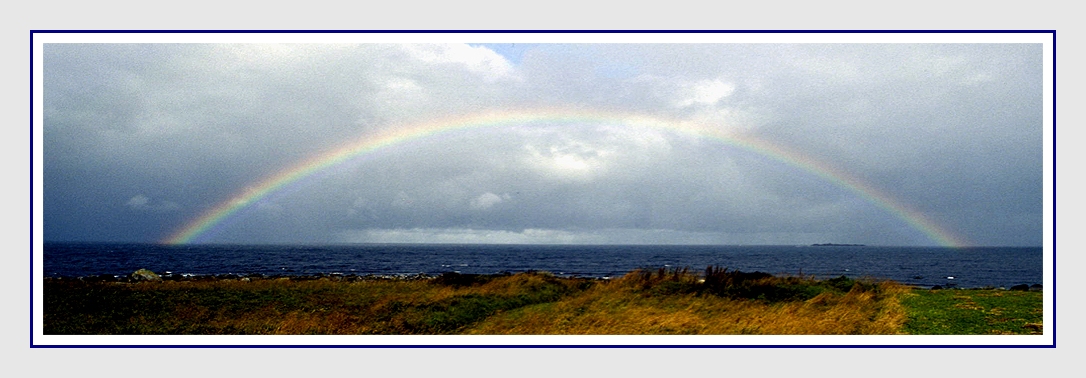 Selten: ein durchgehender Regenbogen