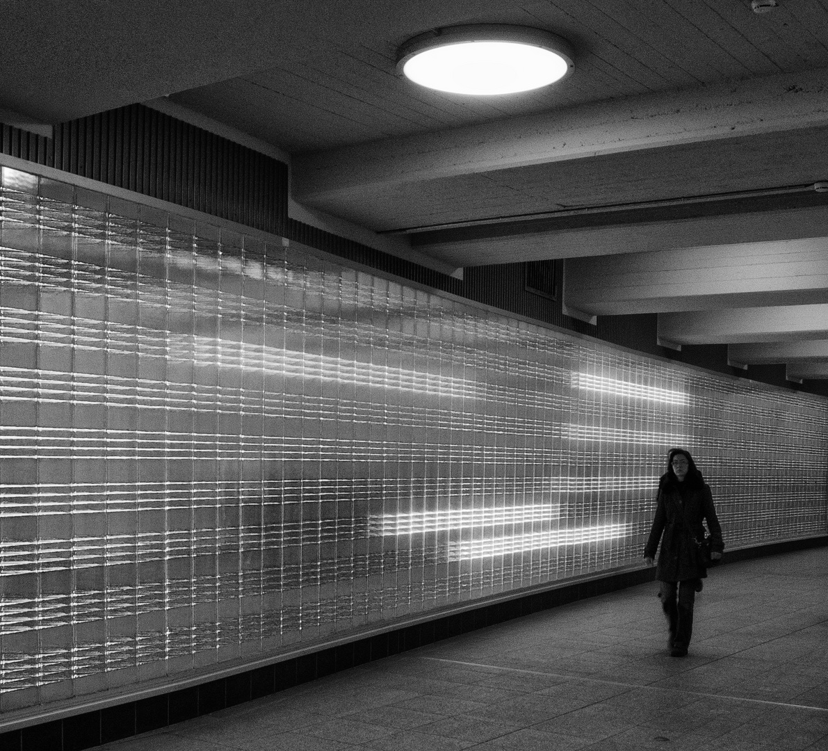 Seltene Einsamkeit im Essener Bahnhof