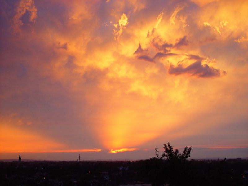 Seltener Blick von meiner Terrasse