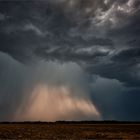 Seltenes Naturereignis:  Regenbombe oder auch Microburst genannt