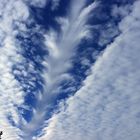 Seltenes Naturphänomen, eine Hole-Punch Cloud über Arnsberg