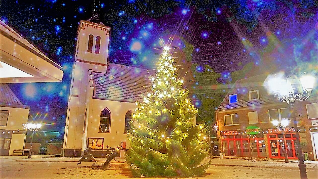 Seltenheit in Uedem - Schnee in der Weihnachtszeit