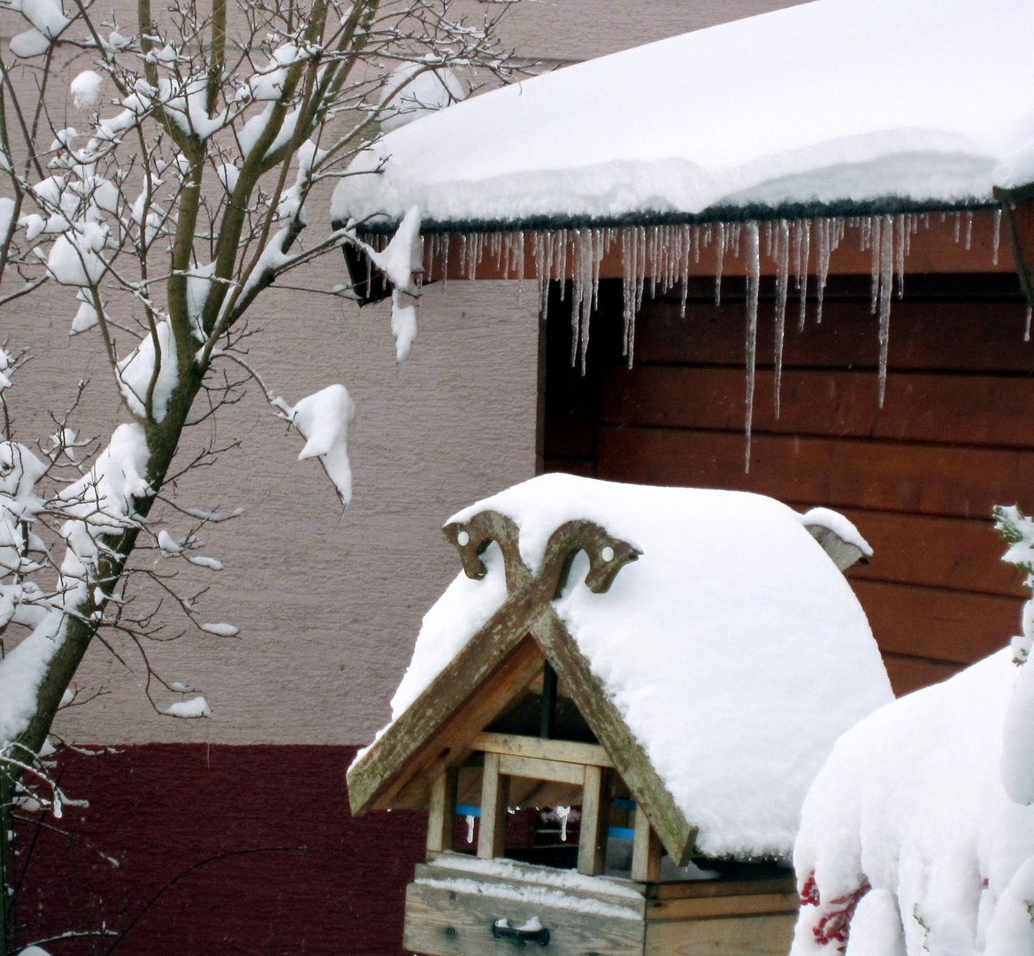 Seltenheit: Schnee in Dudenhofen