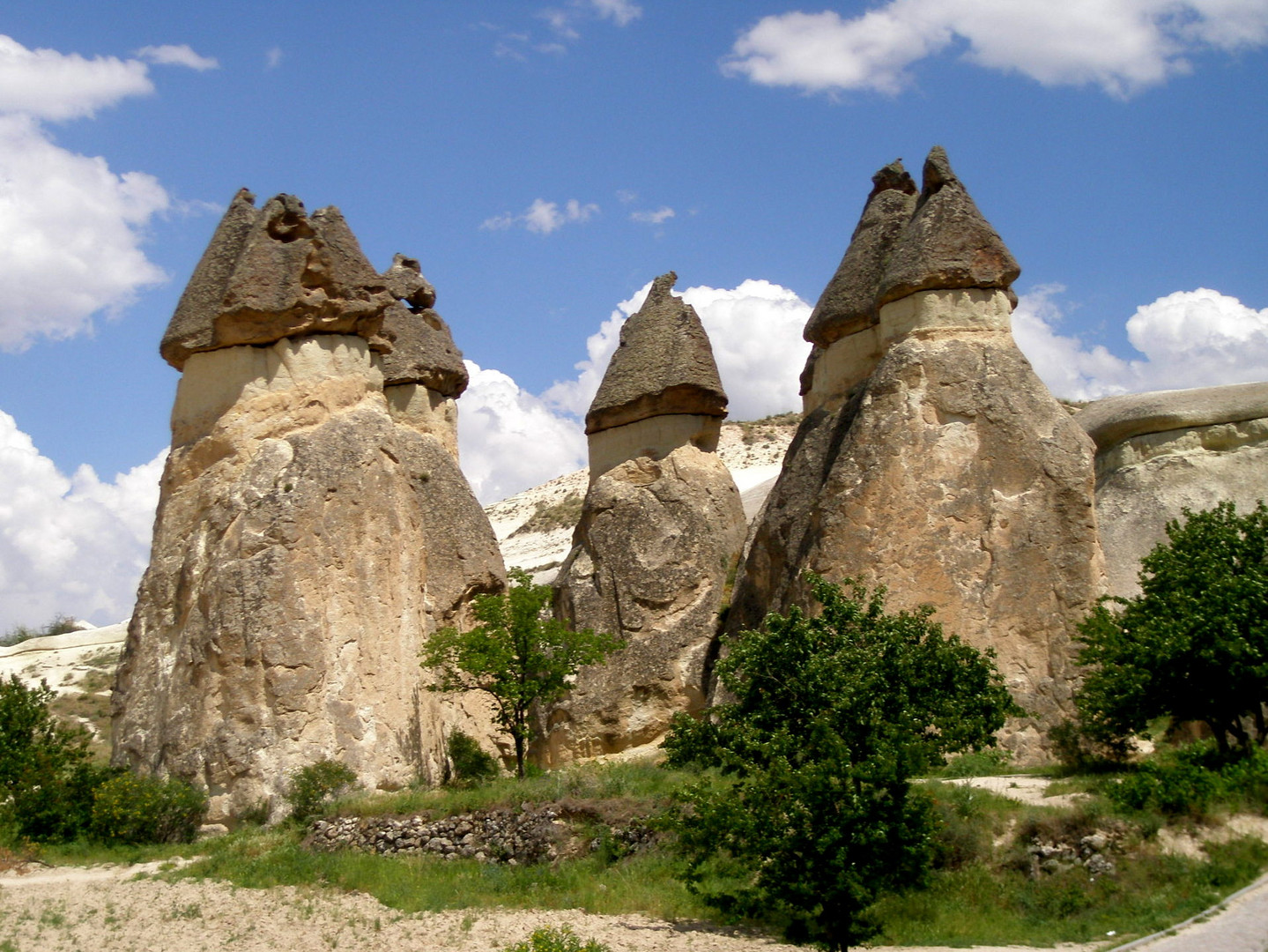 seltsame "Gebilde" durch Erosion In Kappadokien