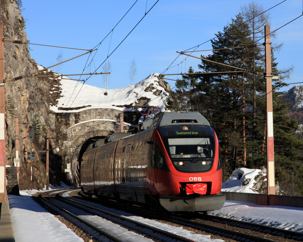 Semmeringbahn und Semmeringwetter !!