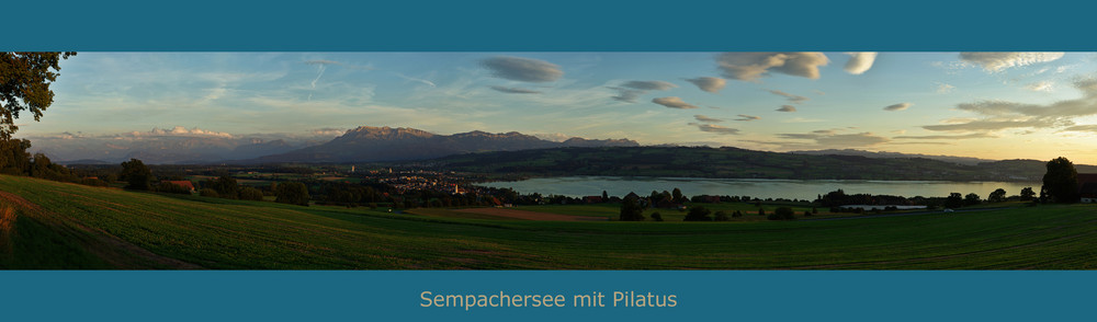 Sempachersee mit Pilatus