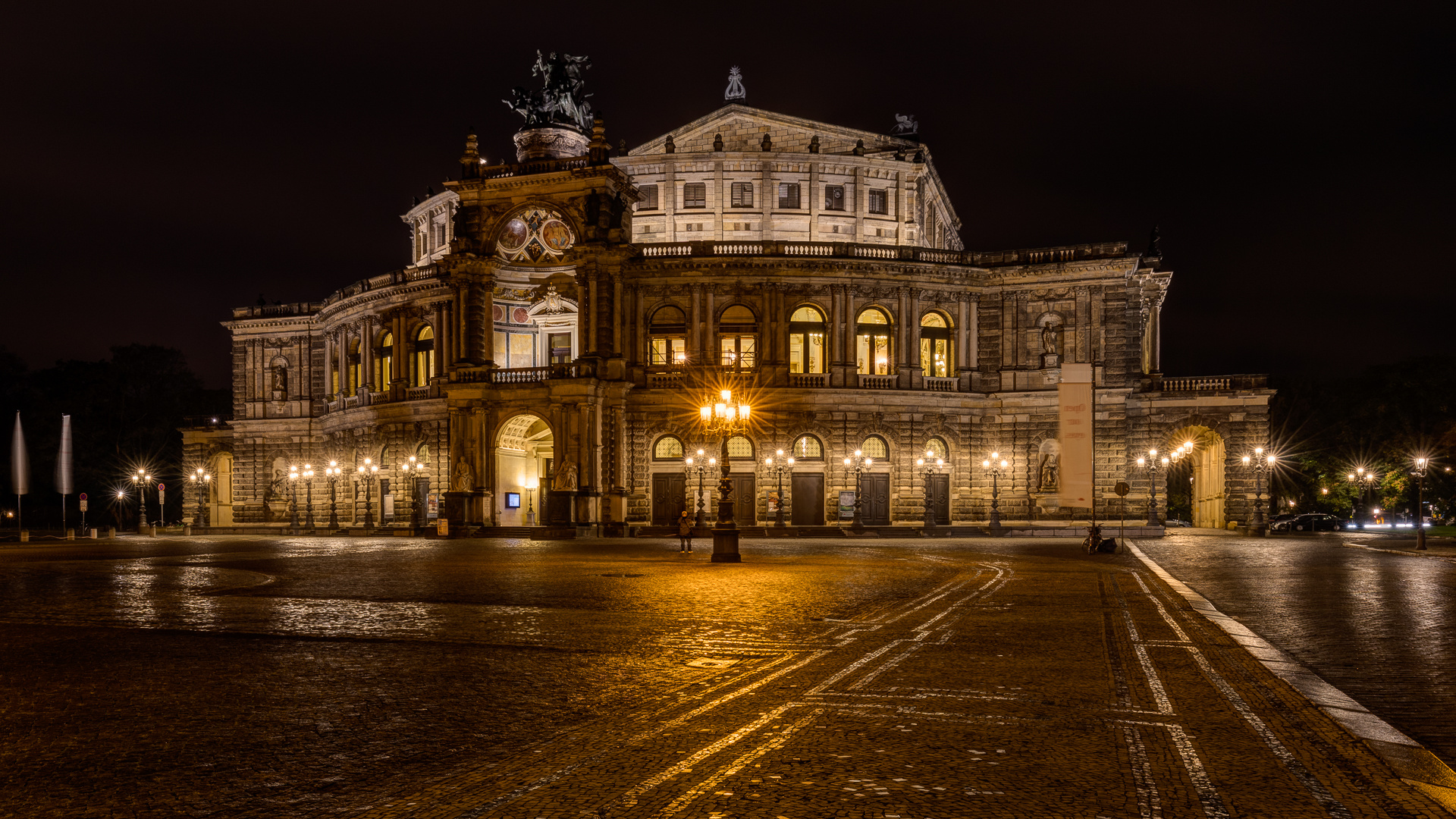 Semperoper Foto & Bild architektur, architektur bei nacht, nacht