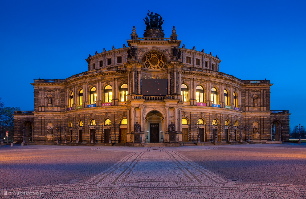 Semperoper Foto & Bild dresden, nacht, theater Bilder auf