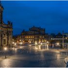 Semperoper Dresden am frühen Morgen