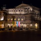 Semperoper Dresden at night