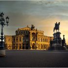 Semperoper im Sonnenaufgang...