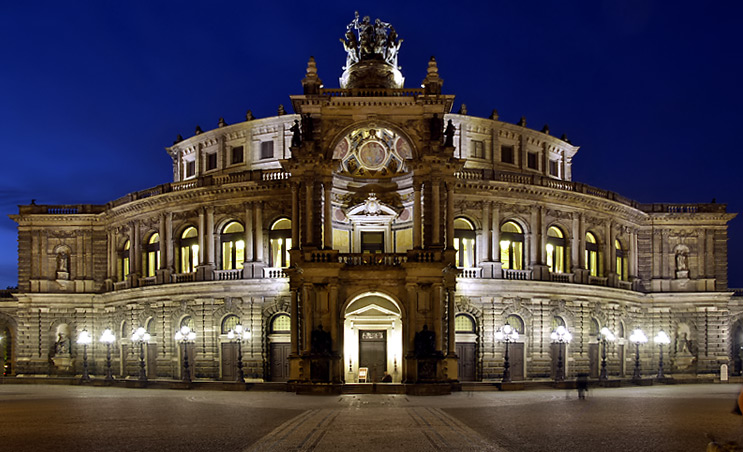 Semperoper zur blauen Stunde (reloaded)