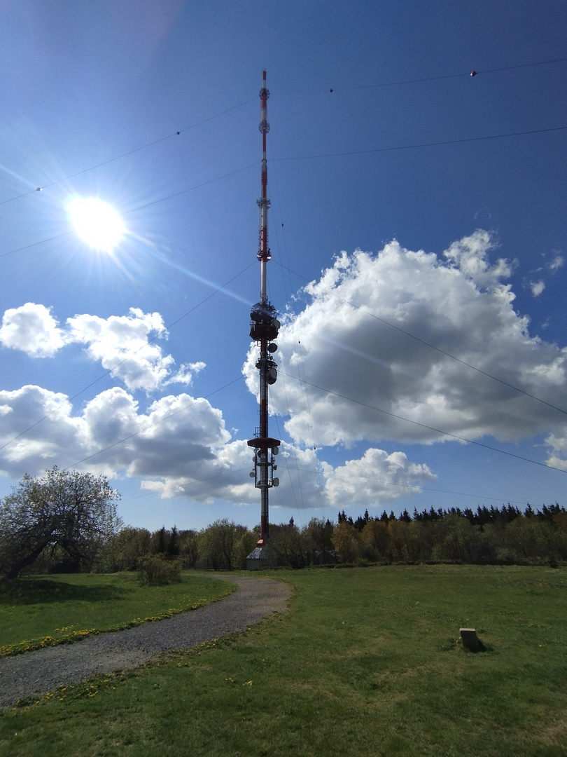 Sendemast vom Sender Kreuzberg auf dem Kreuzberg in der Rhön