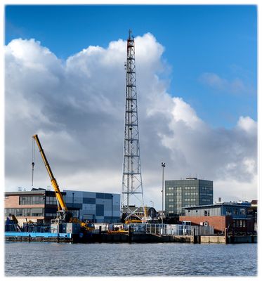 Sendeturm des Wasserstraßen- und Schifffahrtsamtes WSA Cuxhaven