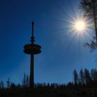 Sendeturm in der Morgensonne