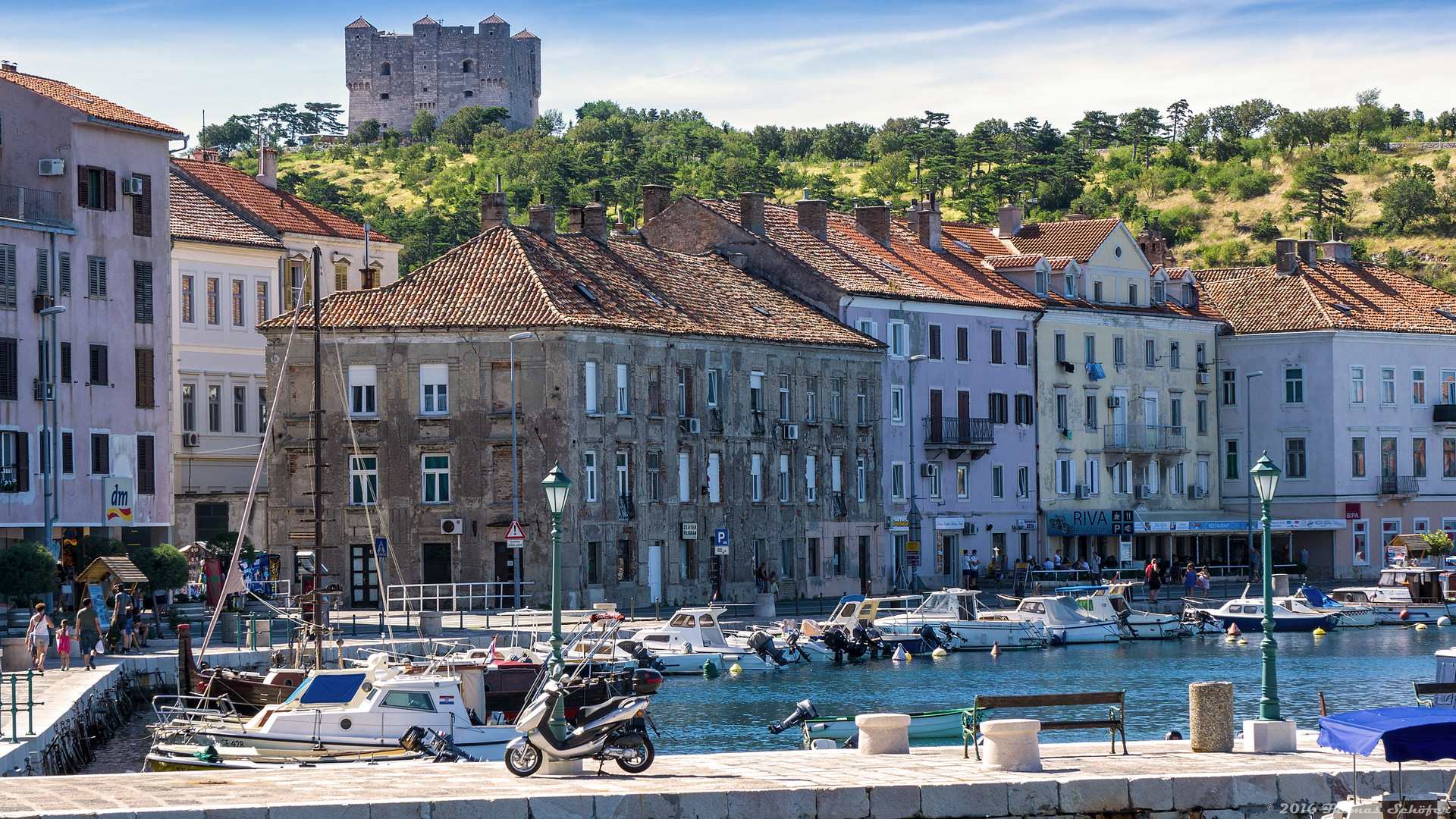 Senj mit Blick zur Festung