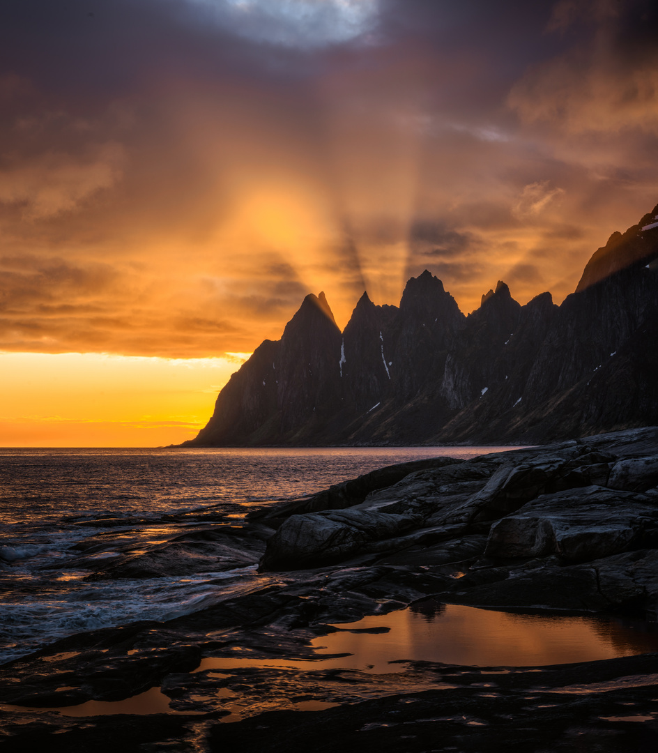 Senja Foto Bild landschaft sonnenuntergang wasser 