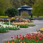 Senkgarten und Pavillon