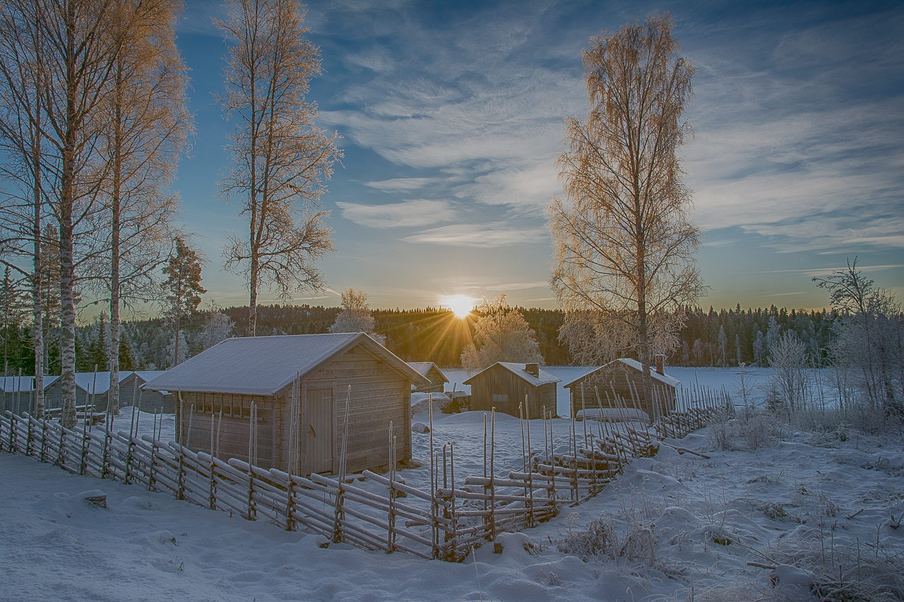 Sennhütten im Schnee