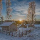 Sennhütten im Schnee