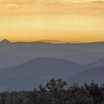 Sensationelle 125km Sicht von der Naklerov vysina  ins Riesengebirge und sogar zur Schneekoppe