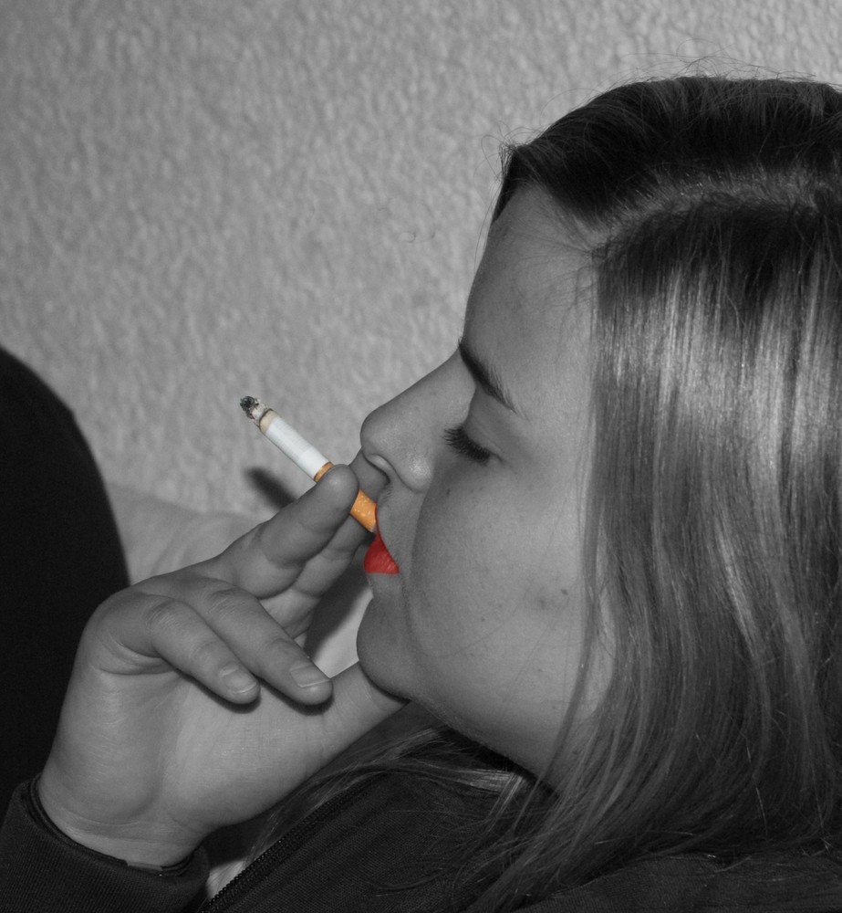 sensual smoking