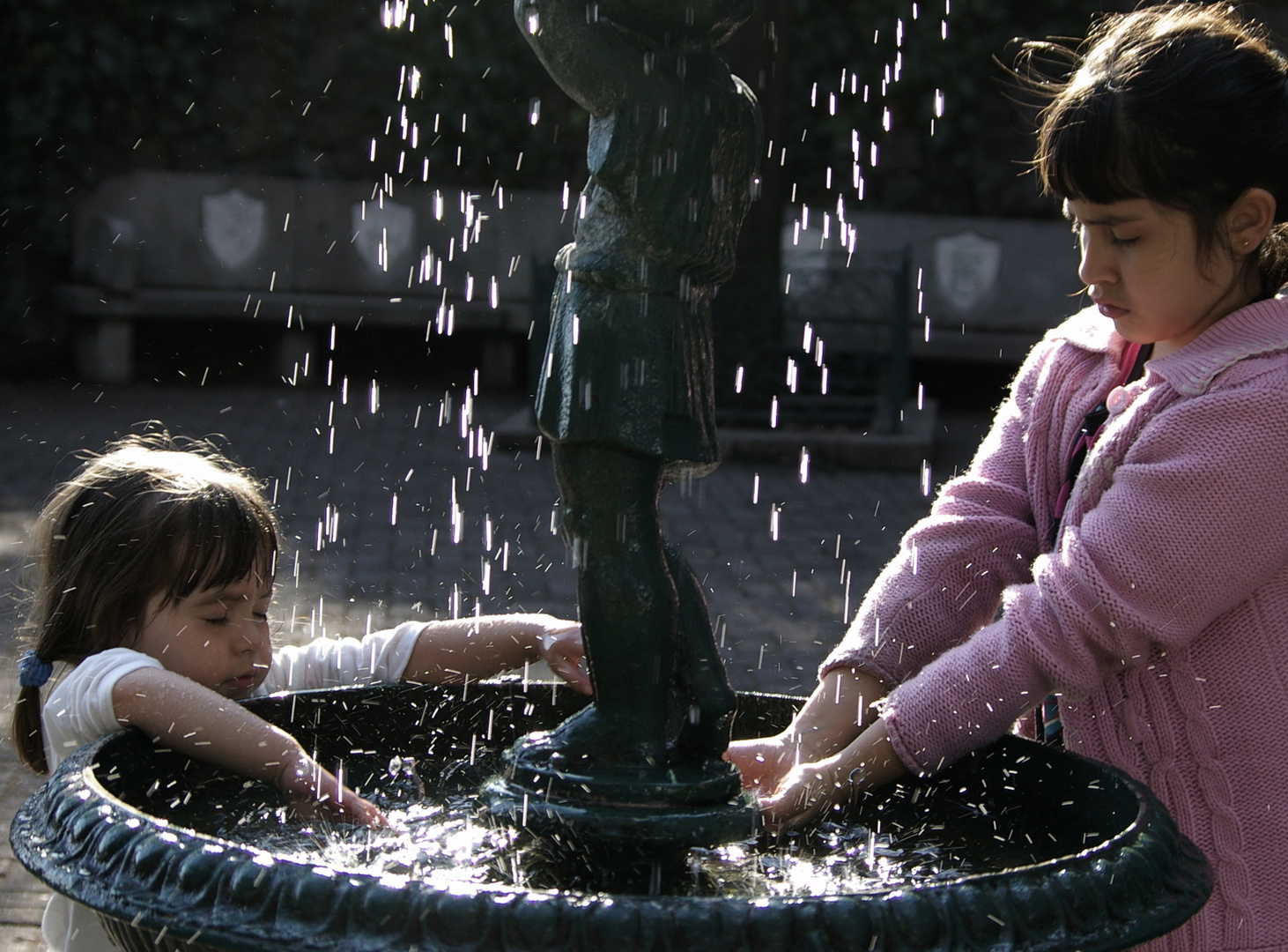 Sentir el agua en las manos