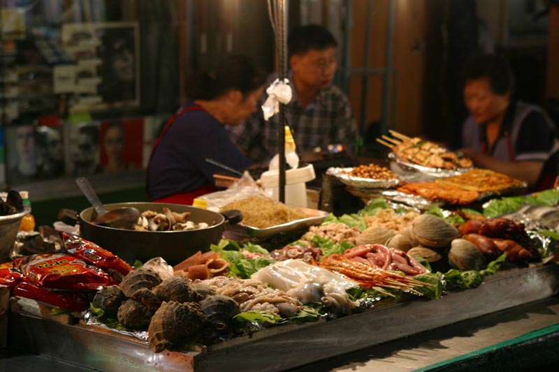 Seoul - Namdaemun Market, nachts