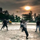 Sepak Takraw der Volkssport in Malaysia