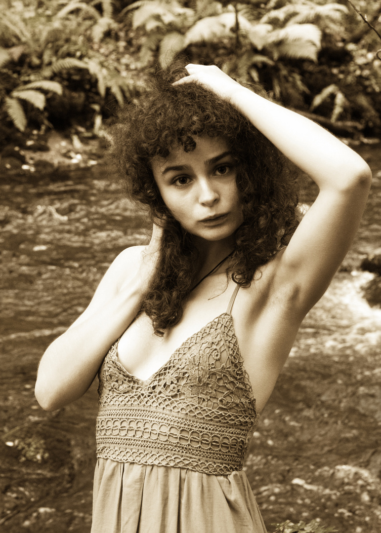 Sepia By The River