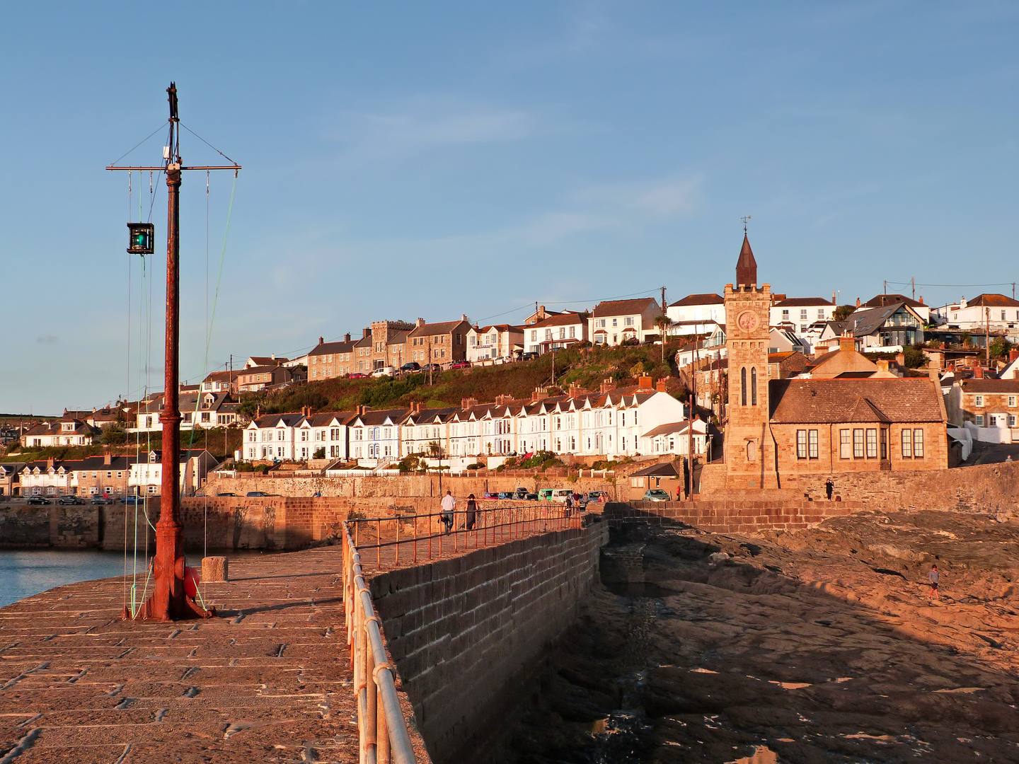 September Evening Light at Porthleven